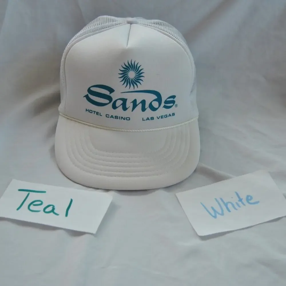 Sands Hotel Casino 90s Vintage Snapback Mesh Trucker Hat